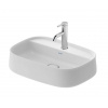 Duravit Zencha Umývadlo na dosku, 55x39 cm, bez prepadu, otvor na batériu, DuraCeram, matná biela 2374553271