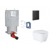 Grohe Uniset Set predstenovej inštalácie, klozetu, dosky SoftClose, tlačidla Even a súpravy na vhadzovanie tabliet, phantom black SANI15BB5119-GR