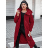 Dámska dlhá bordová bunda TY5479, ty5479-S S