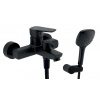 Novaservis Vanová baterie Metalia 58 Eco se sprchovým setem 150 mm černá 58020,5