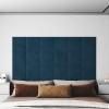 zahrada-XL Nástenné panely 12 ks modré 30x30 cm zamatové 1,08 m² 343806