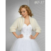 Kožušinové svadobné bolerko s 3/4 rukávom - ivory: BF-57 Rozmer: XXL