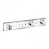 Hansgrohe RainSelect - Podomietkový termostatický modul pre 3 spotrebiče, biela/chróm 15356400