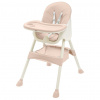 BABY MIX Jedálenská stolička Baby Mix Nora dusty Pink