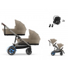 CYBEX e-Gazelle S Lux + Gazelle S Cot S Twin Travel Set Aton B2 i-Size almond beige 2025