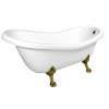 Polysan Volně stojící vana Retro 169x75 cm akrylát levá i pravá bílá/nohy bronz 42132