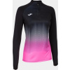 Joma Dámska mikina ELITE VII SWEATSHIRT BLACK-FLUOR PINK-WHITE Veľkosť: 2XS