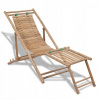 Záhradné lehátko - Vidaxl Terrace DeckChair s firmou, bambus (Vidaxl Terrace DeckChair s firmou, bambus)