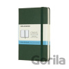 Moleskine Zápisník tvrdé dosky A6 čistý tmavo zelený