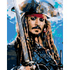 ZUTY Maľovanie podľa čísel - JACK SPARROW II Rámovanie: vypnuté plátno na rám, Rozmer: 40x50 cm