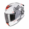 Detská moto prilba SCORPION EXO-JNR AIR BOUM bielo/čierna - Veľkosť YS
