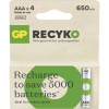 B25164 GP ReCyko 650 mAh nabíjateľné batérie AAA (HR03), 4 ks (4 ks)