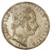 Stříbrná mince 1 zlatník František Josef I. Rakouská ražba 1859