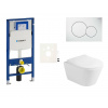 Siko Cenově zvýhodněný závěsný WC set Geberit do lehkých stěn / předstěnová montáž+ WC Glacera Ava GESAVAS01