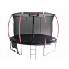 Leansport trampolína so sieťou 1 cm FT 8 (244-252 cm) (LEAN Sport Max 8ft trampolína čierna a ružová)