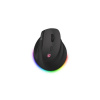 CONNECT IT FOR HEALTH Cloudy bezdrátová vertikální myš, RGB podsvícení, 2xBT,USB ČERNÁ CMO-2620-RH