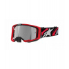 Brýle VISION 8 LUAR, ALPINESTARS (červená/černá, zrcadlové stříbrné plexi) 2025