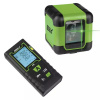 Dedra MC0920 Křížový laser zelený + laserový dálkoměr 40 m – set