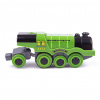 BIGJIGS RAIL Elektrická lokomotiva Flying Scotsman zelená