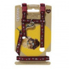 Postroj hlod.nylon s vodítkom, lapky/mix b. Rosewood small