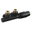 Wicher 600.311.6 pripojovacia sada termostatická pre stredové pripojenie 50 mm, čierna matná