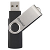 HAMA Rotate, USB Kľúč, 8GB, strieborný/čierny