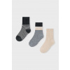 Detské ponožky Mayoral 3-pak hnedá farba, 10052 10052.5J.Mini.9BYA 35/36