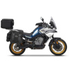 SHAD Kompletná sada sedlových brašní SHAD TERRA TR40 adventure a hliníkového vrchného kufra SHAD TERRA BLACK 48L vrátane montážnej sady SHAD CF Moto 800MT