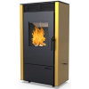 Volne stojace kachle - Defro Viva Stove Zlatá čierna koza rekuperácia (Volne stojace kachle - Defro Viva Stove Zlatá čierna koza rekuperácia)