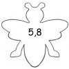Kovová vykrajovačka - včela 3446