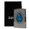 Zippo chrom pol. col/grav.