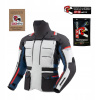 TEXTILNÁ BUNDA REBELHORN CUBBY V BLUE/GREY/RED (L)