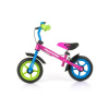Carero Detské odrážadlo bicykel Milly Mally Dragon s brzdou multicolor
