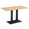 Tempo Kondela Jedálenský bistro stôl, dub/čierna, 120x60 cm, RINALDO TYP 2