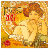 NOTIQUE Poznámkový kalendár Alfons Mucha EN/CZ 2027, 20 x 20 cm - Presco Group