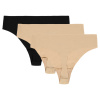 Dámske tangá Under Armour Pure Stretch No Show Thong -Solid 3Pack Hue 500 W/Black XL Dámske tangá Under Armour Pure Stretch No Show Thong -Solid 3Pack Hue 500 W/Black XL