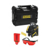 Stanley - Čiarový laser s príslušenstvom, červený, dosah 50 m, batéria FMHT1-77416