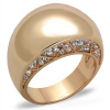 Prsteň Rosé Gold s SWI kryštálmi, oceľový prsteň Sr1798 Veľkosť prsteňa: 52 (16,6 mm)