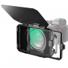 K&F Matte box kit:5pcs Adapter Rings(67/72/77/82/95mm)+1pc Black Mist 1/4 Square filter+2 pcs of 4*5 K&F Concept