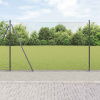 zahrada-XL Plot s stĺpmi Sivá 1.6 x 10 m Ocel potiahnutá PVC 3353637