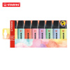 Zvýrazňovač STABILO BOSS ORIGINAL PASTEL, sada 8 ks