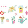 Sizzix 665341 Rezacia šablóna Kvetinová záhrada 5 ks