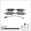 ZIMMERMANN Sada brzdových platničiek kotúčovej brzdy ZIMMERMANN 24743.190.3
