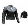 Dámska kožená bunda na moto L&J Muscle Lady čierna S
