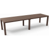 Jedálenský stôl KETER JULIE DOUBLE - 295 x 90 x 74,5 / 147,5 x 180 x 74,5 cm - cappuccino