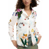Desigual dámska vzorovaná košeľa biela L DESIGUAL 8445110784952