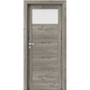 PORTA Doors SET Rámové dvere VERTE B1, laminofólia 3D Dub sibírsky +zárubeň+kľučka PD-VER-B1_SIBIRSKY