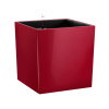 Kvetináč Lechuza Cube Premium All-in-One set červená 40x40x40 cm