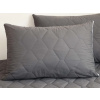 XPOSE® Prešívaný chránič vankúša - sivý 70x90 cm, Prešívaný