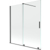 Mexen Velar 2-krídla vaňová zástena posuvná 150 x 150 cm, transparentná, pištoľová šedá kartáčovaná - 896-150-000-01-66